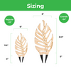 Treleaf BARE™ Monstrella™ - Customizable Monstera Shaped Wooden Plant Support