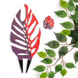 Treleaf BARE™ Monstrella™ - Customizable Monstera Shaped Wooden Plant Support