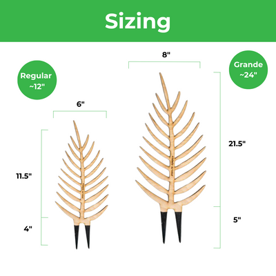 Treleaf BARE™ Palmella™ - Customizable wooden plant support - Inspired by the Palm leaf