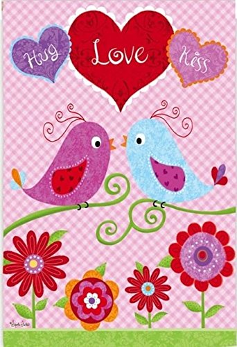 Evergreen Love Birds Valentine's Day Garden Flag