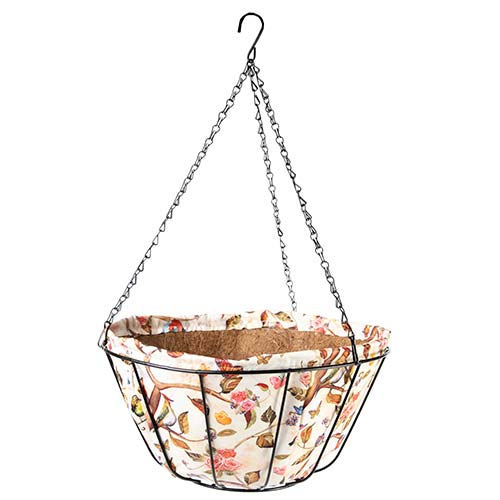 Gardener Select® Hanging Basket with Fabric Coco Liner