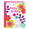 Gina B Designs Birthday card Mod Flower Pop Greeting Card