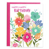 Gina B Designs Birthday card Always Flowers Greeting Card