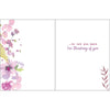 Gina B Designs Thinking of You card Graceful Flowers Greeting Card