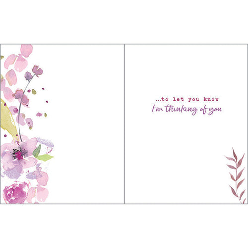 Gina B Designs Thinking of You card Graceful Flowers Greeting Card