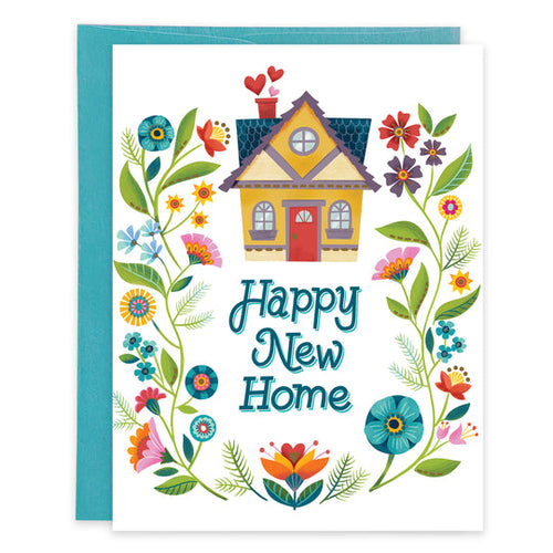 Gina B Designs New Home card New Home in Bloom Greeting Card