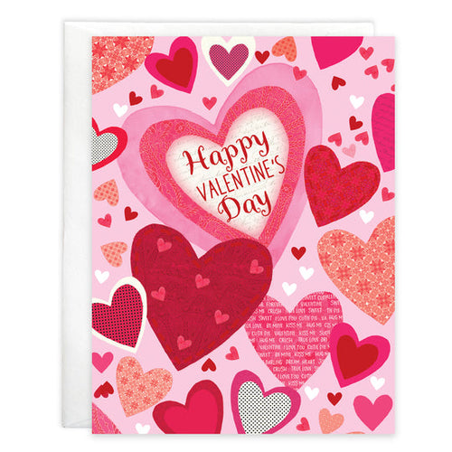 Gina B Designs Valentine card Pattern Hearts {with scripture} Greeting Card