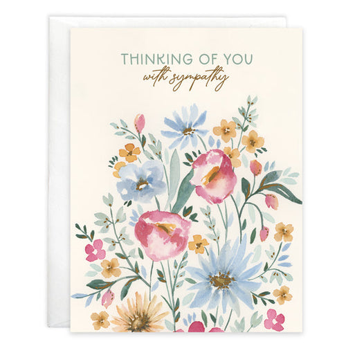 Gina B Designs Sympathy Card Pray Flowers {with scripture} Greeting Card