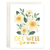 Gina B Designs Get Well Card Sunny Flowers Greeting Card