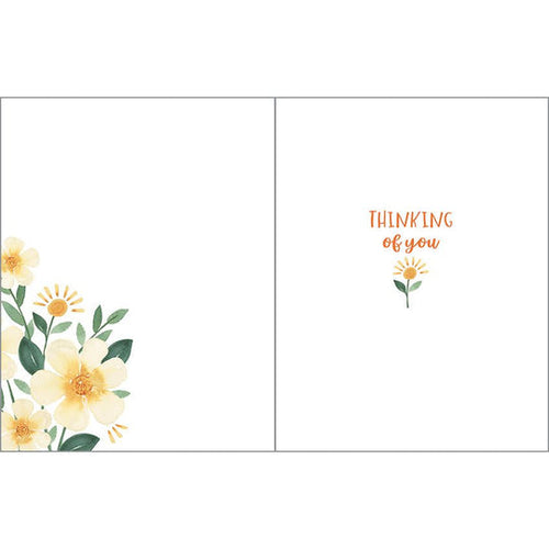 Gina B Designs Get Well Card Sunny Flowers Greeting Card
