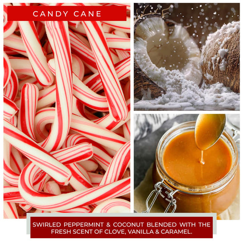 A Cheerful Giver Candy Cane - 6 oz Baby Candle