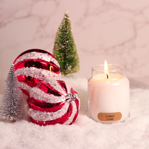 A Cheerful Giver Candy Cane - 6 oz Baby Candle