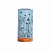 Moonrays Solar Cylinder Light, Metal & Wood, Assorted Garden Themes, 9 In. High