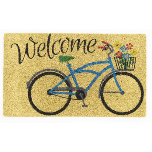 Avera Products Welcome Bicycle Rolled Coir Doormat