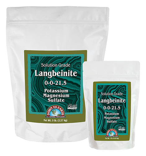 Down To Earth Langbeinite OMRI Organic Solution Grade
