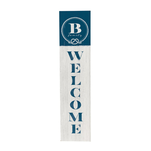 Evergreen Coastal Porch Leaner Nautical Monogram 46 B