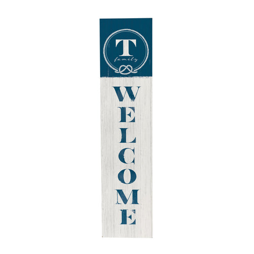 Evergreen Coastal Porch Leaner Nautical Monogram 46 T