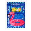 Evergreen Life is Better at the Pool Applique Garden Flag