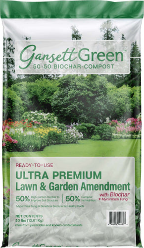 Quonset Soil Solutions GansettGreen™ 50-50 Biochar-Compost Ultra Premium Soil Amendment Blend