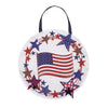 Evergreen Patriotic Americana Star Wreath Door Decoration