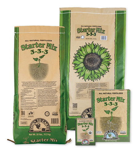 Down To Earth Starter Mix 3-3-3 Fertilizer