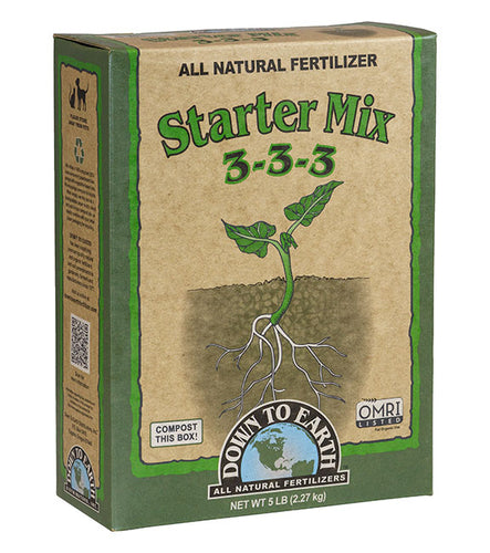 Down To Earth Starter Mix 3-3-3 Fertilizer