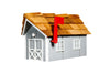 CEDAR ROOF WOOD MAILBOX