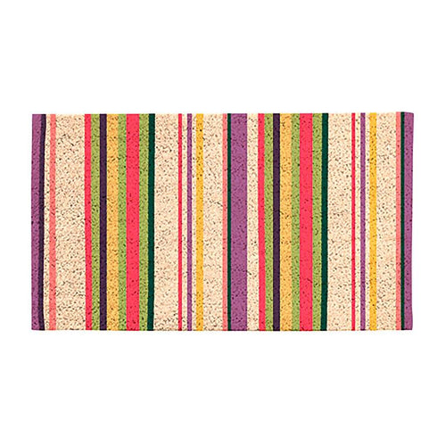 Evergreen Golden Lilac Coir Mat Striped