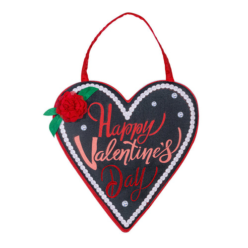 Evergreen Valentine's Day Pearls Door Decor