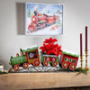 Evergreen Twas the Night Planter Metal Planter Christmas Train 25 L x 14 H