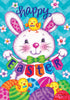 Custom Decor Bunny and Egg-Flag Decorative Flag