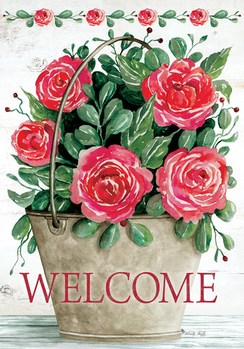 Custom Decor Rose Bucket- Flag by Cindy Jacobs