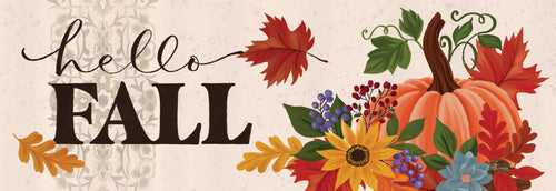 Custom Decor Hello Fall-Signature Sign