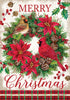 Custom Decor Cardinal Wreath Flag