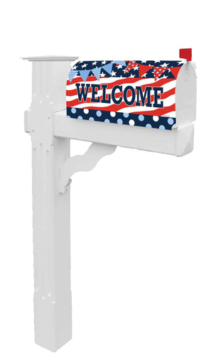Custom Decor Patriotic Patterns-Mailbox Makeover
