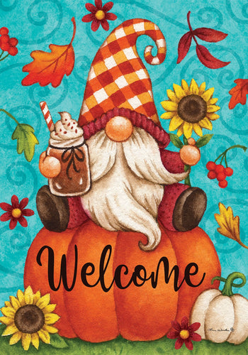 Custom Decor Pumpkin Gnome-Flag