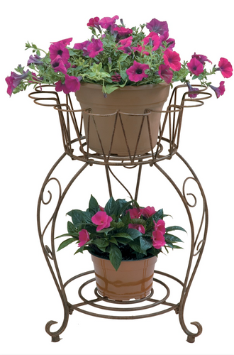 Deer Park Ironworks  Small Round Wave Planter