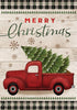 Briarwood Lane Merry Christmas Pickup Truck Holiday Garden Flag