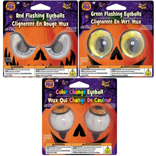 Fun World Lite-Up Pumpkin Eyeballs Assortment