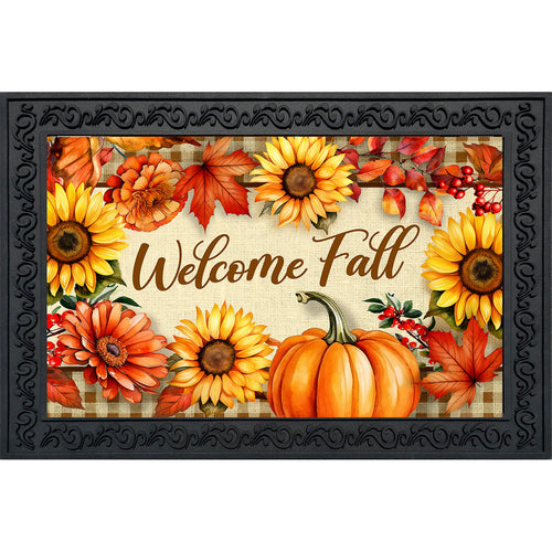 Briarwood Lane Welcome Fall Flowers Doormat