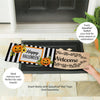 Evergreen Doormat Insert Striped Halloween