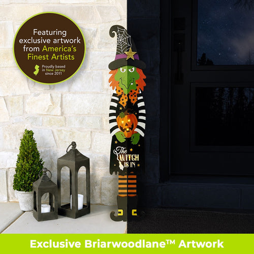 Briarwood Lane Wicked Witch Pine Porch Leaner