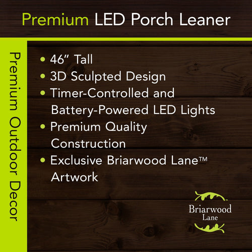 Briarwood Lane Wicked Witch Pine Porch Leaner