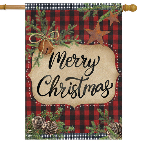 Briarwood Lane Farmhouse Merry Christmas House Flag