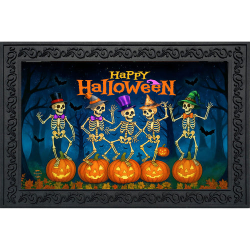 Briarwood Lane Skeleton Dance Party Doormat