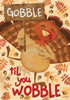 Briarwood Lane Gobble Turkey Thanksgiving House Flag