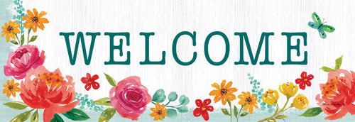 Custom Decor Signature Sign Blessed Floral