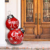Alpine Merry Christmas Stacked Ornament Statue w/Color Changing LEDs