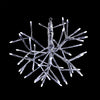 Alpine White Snowflake Hanging Ornament with Cool White LEDs Sm