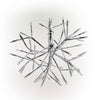 Alpine White Snowflake Hanging Ornament with Cool White LEDs Sm